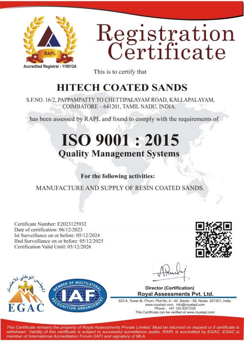 ISO Certificate