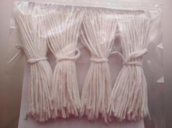 Long White Cotton Wicks