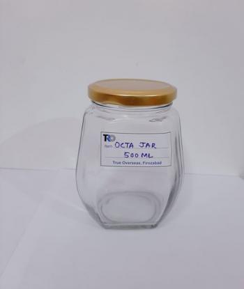 Glass Octagonal Jars