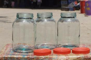 Glass Round Jars