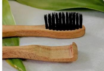 Neem Wood Tongue Cleaner & Toothbrush