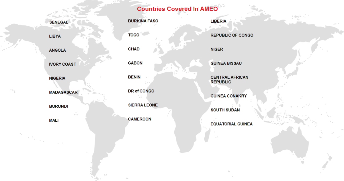 Countries Covered In AMEO