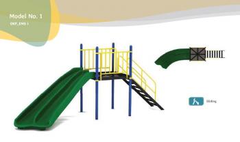 Economy Funstation Series Playground Slide and Swing Set