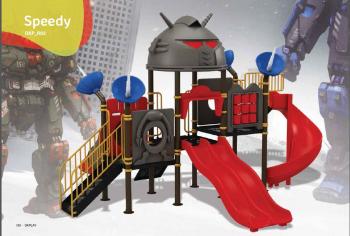 Robot Collection Playground Slide and Swing Set