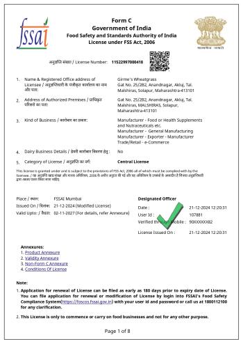 FSSAI License