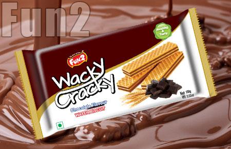 Round Chocolate Wafer Biscuits With A Size That Is Not Too Big, Perfect To  Eat When Watching A Movie Or When You Are Bored And Want To Snack On  Something. Stock Photo