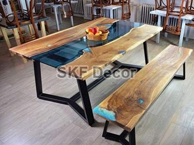 The perfect blend of style and durability- Epoxy Dining Table