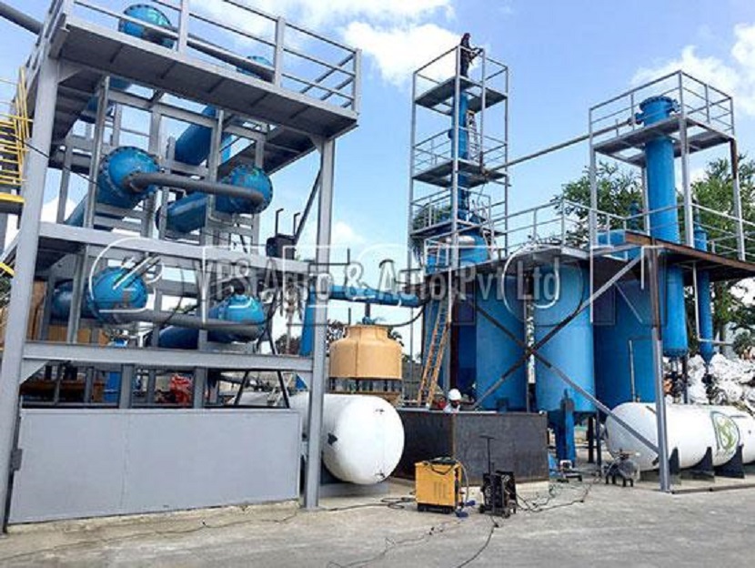 The complete overview of the pyrolysis plant