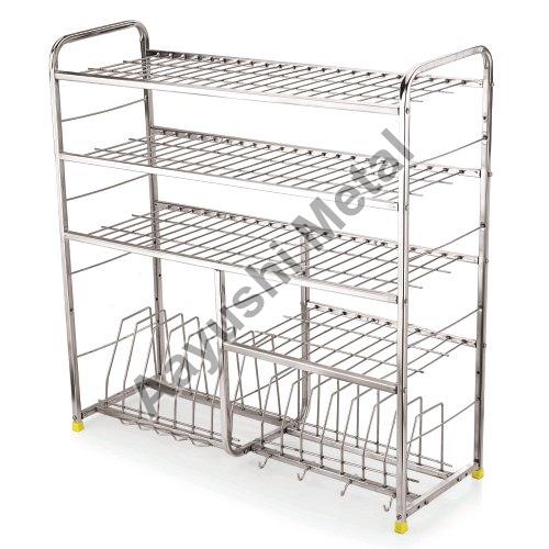 Manage Your Kitchen Commodities In the Stainless Steel Kitchen Storage Rack