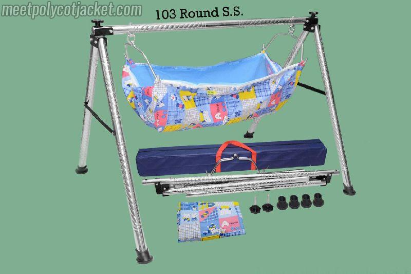 Steel baby clearance cradle