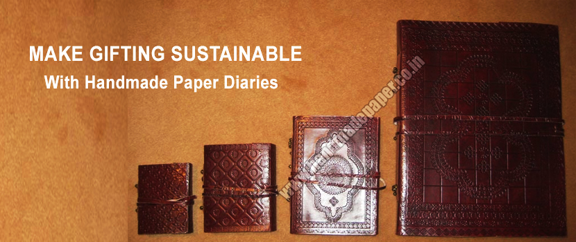 Make Gifting Sustainable And Special With Handmade Paper Diaries