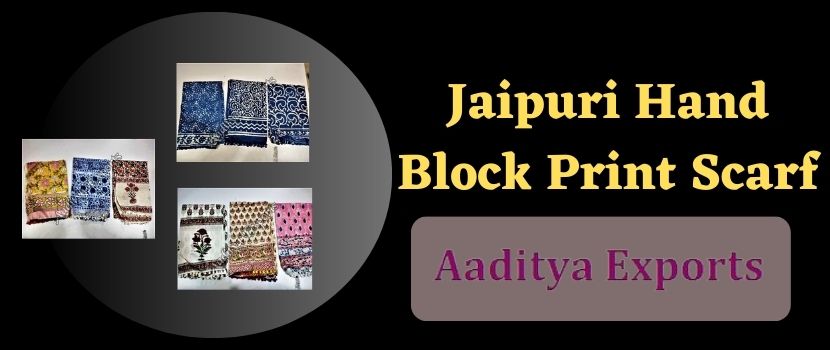 Jaipuri Hand Block Print Cotton Scarf: A Timeless and Exquisite Accessory