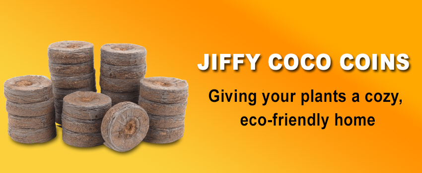 Jiffy Coco Coins Manufacturers- Giving your plants a cozy, eco-friendly home