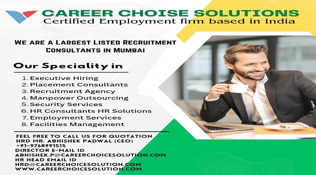 Leading Certified Recruitment Agency and Placement Consultants in Mumbai, Maharashtra