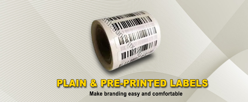Plain & Pre-Printed Labels Suppliers – Make branding easy and comfortable