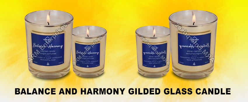 Rightly Choose Balance Harmony Gilded Glass Candle In Best Fragrances
