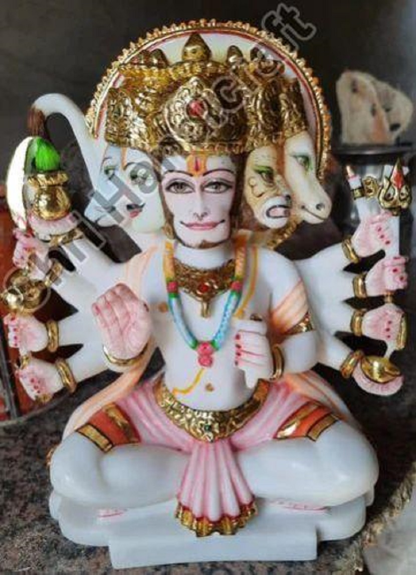 Marble Panchmukhi Hanuman Statue Supplier