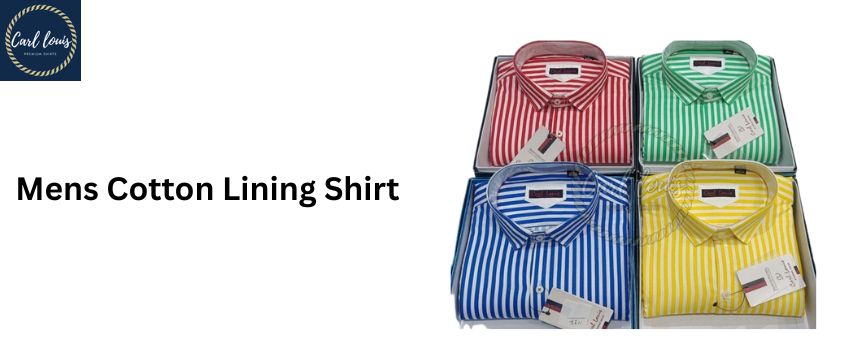 Men’s cotton-lined clothes are both trendy and comfortable for everyday use.