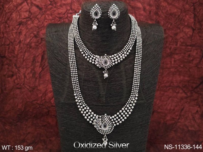 Oxidised Necklace Set Exporter – Merging Tradition with Advanced Elegance