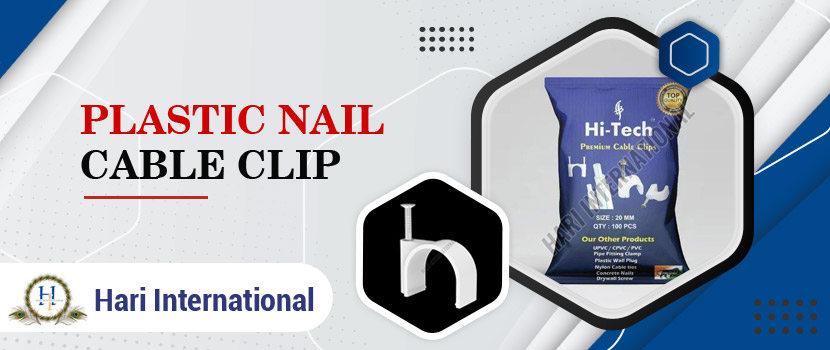Plastic Nail Cable Clip: Attaching Wires and Cables with Ease.