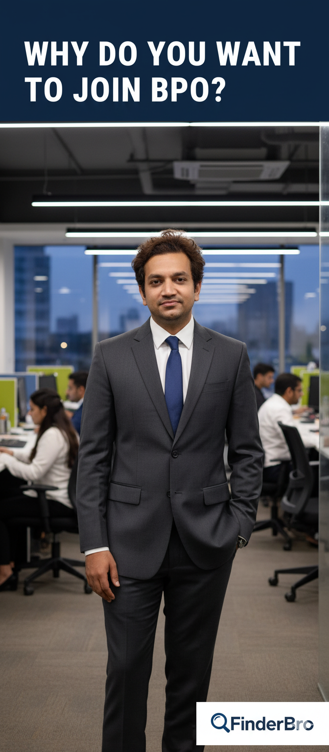 Why do you want to join bpo industry