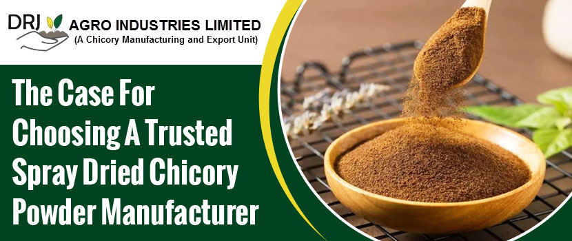 The Case for Choosing a Trusted Spray Dried Chicory Powder Manufacturer