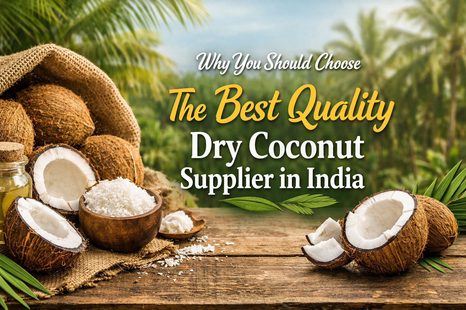Why You Should Choose the Best Quality Dry Coconut Supplier in India