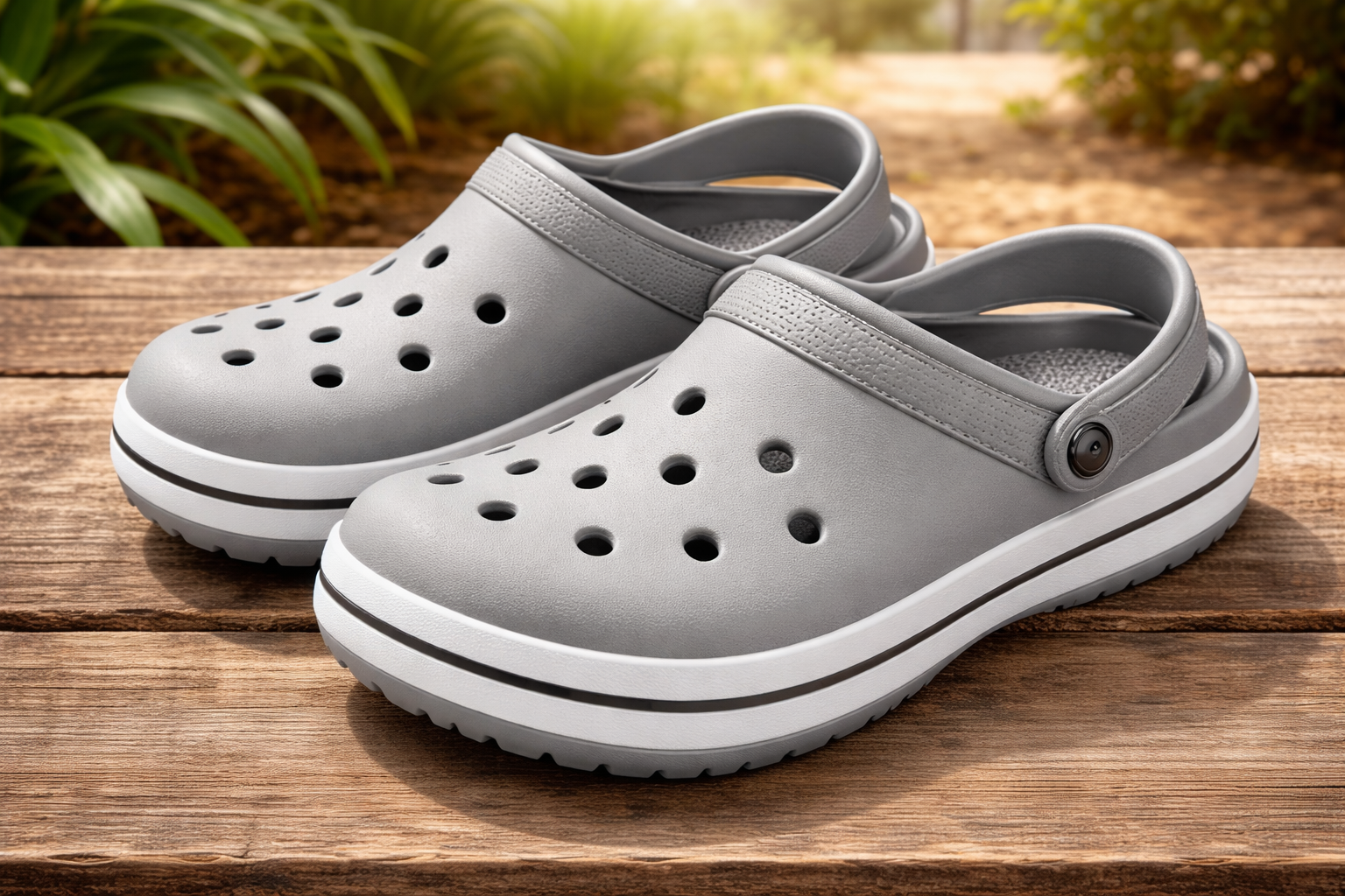 Grey Unisex Comfort Clogs in Rajkot for Comfort at Home and Outside