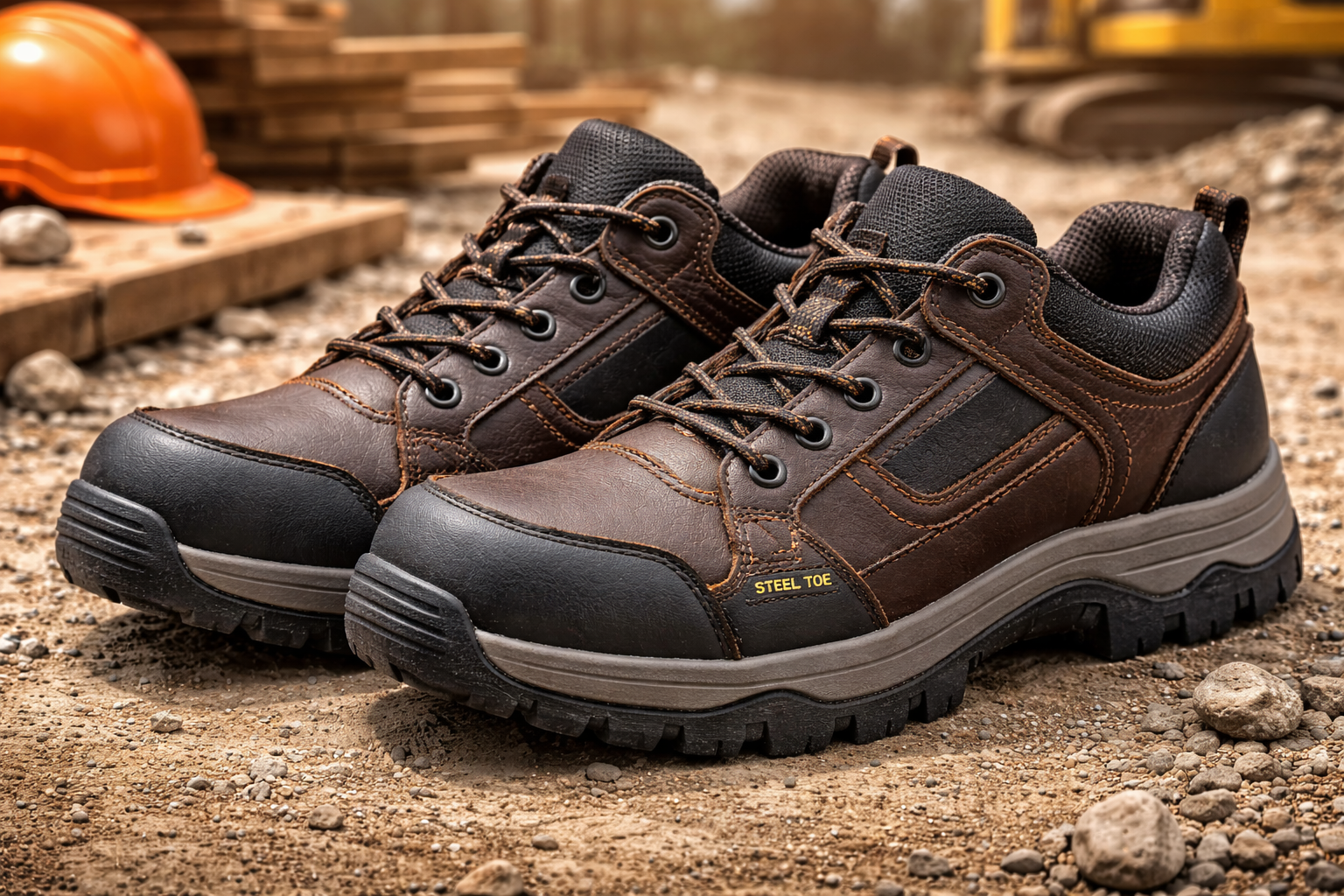 Mens Steel Toe Leather Safety Shoes Built for Protection and Durability