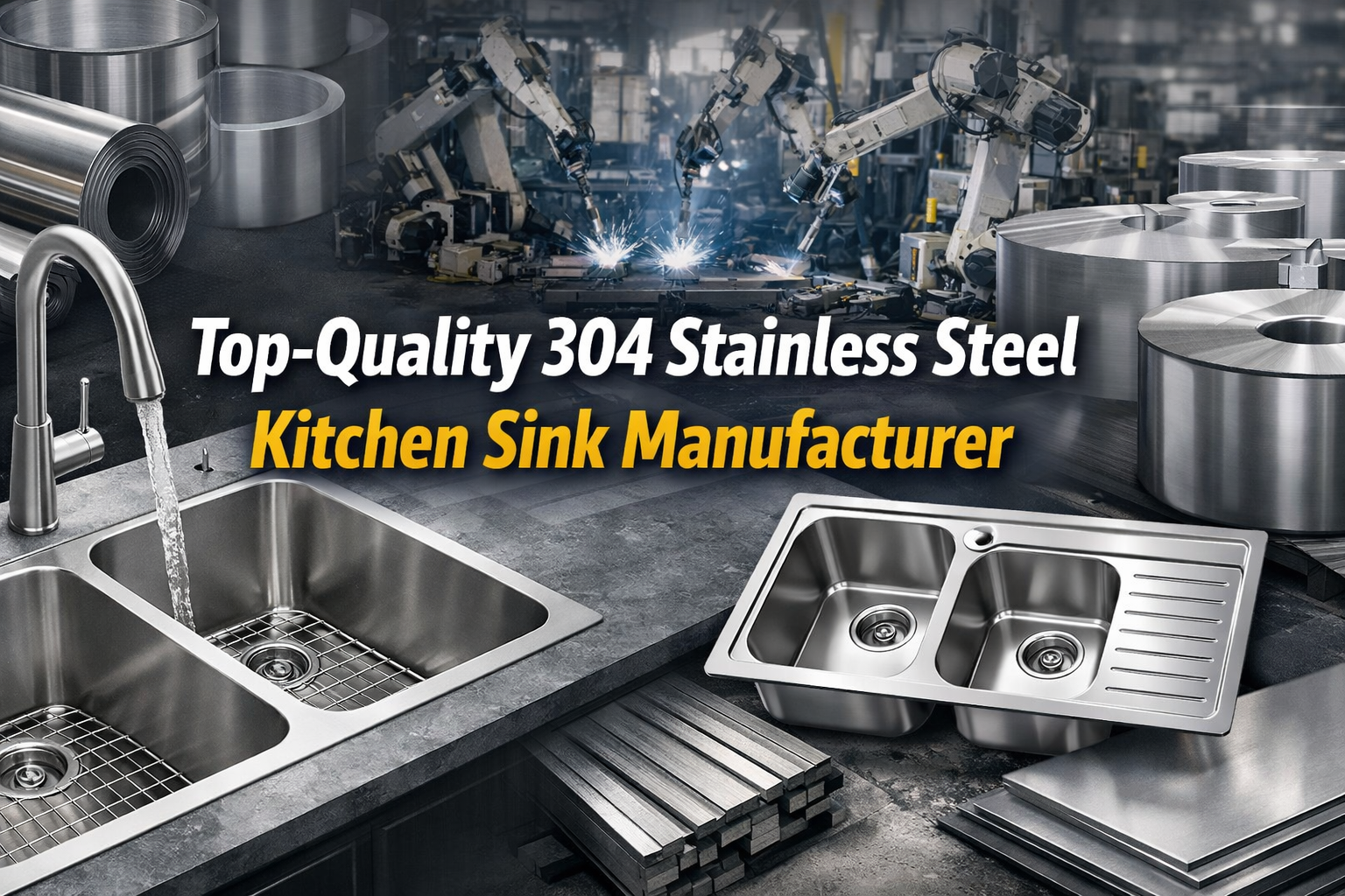 Top-Quality 304 Stainless Steel Kitchen Sink Manufacturer for All Kitchens