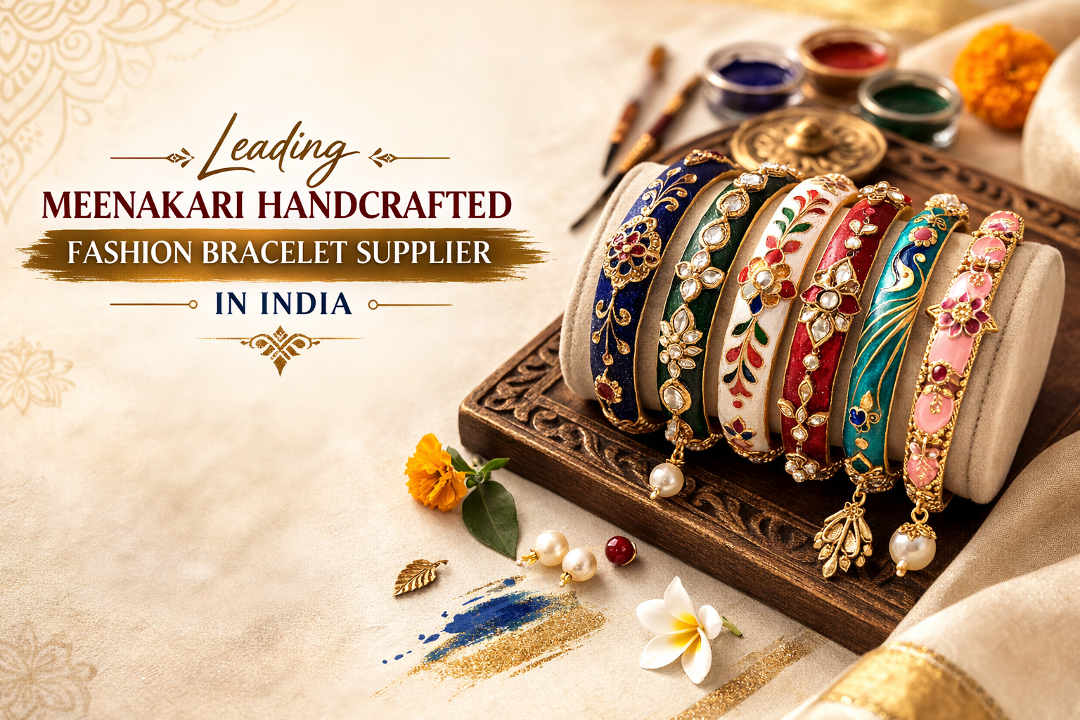 Beautiful Meenakari Handcrafted Fashion Bracelet for Modern and Traditional Style