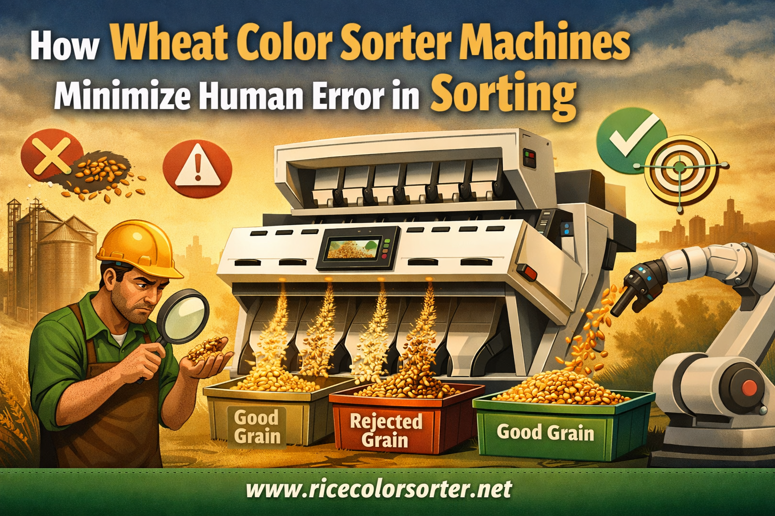 How Wheat Color Sorter Machines Minimize Human Error in Sorting