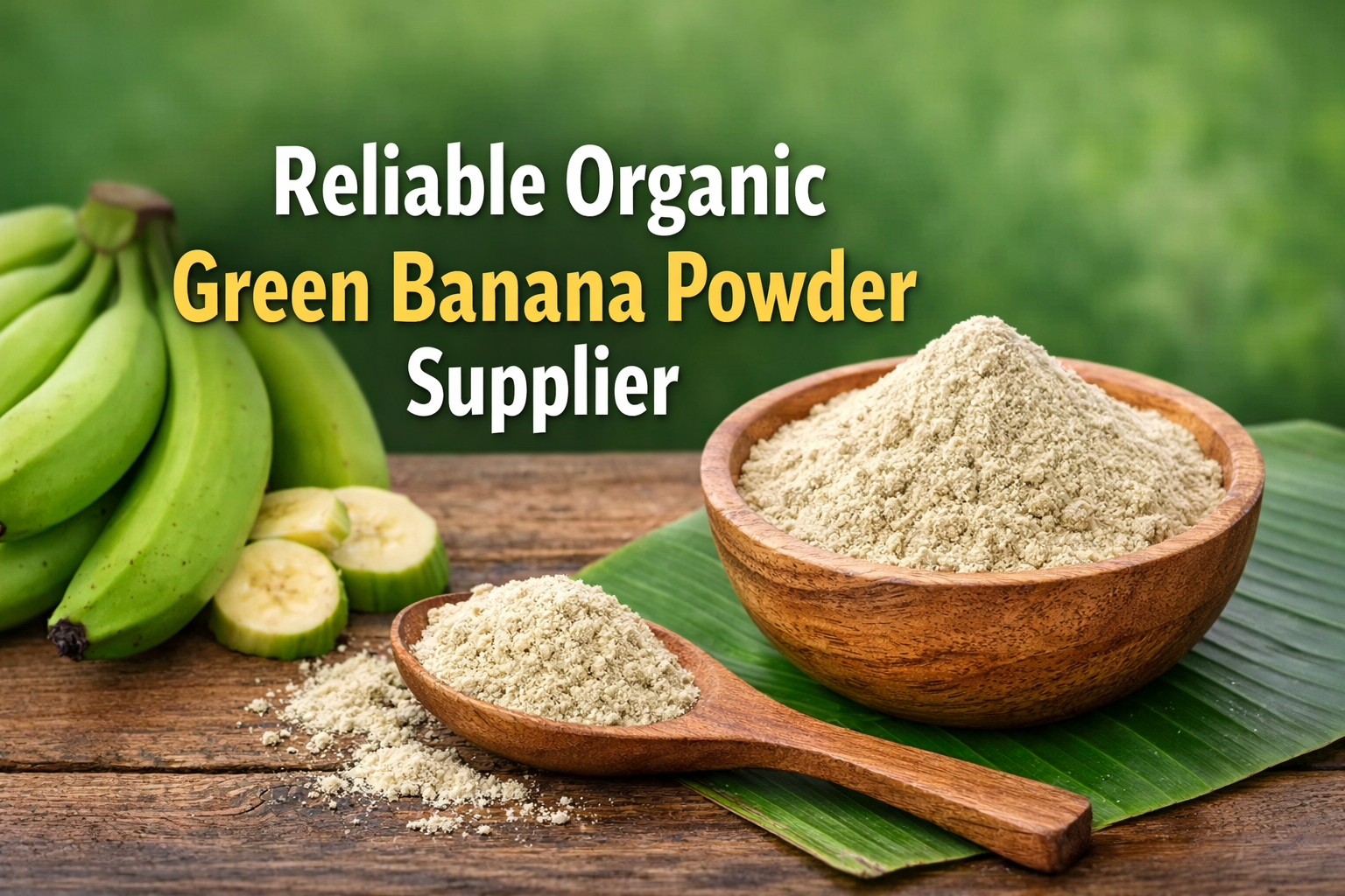 Finding a Reliable Organic Green Banana Powder Supplier for Your Needs