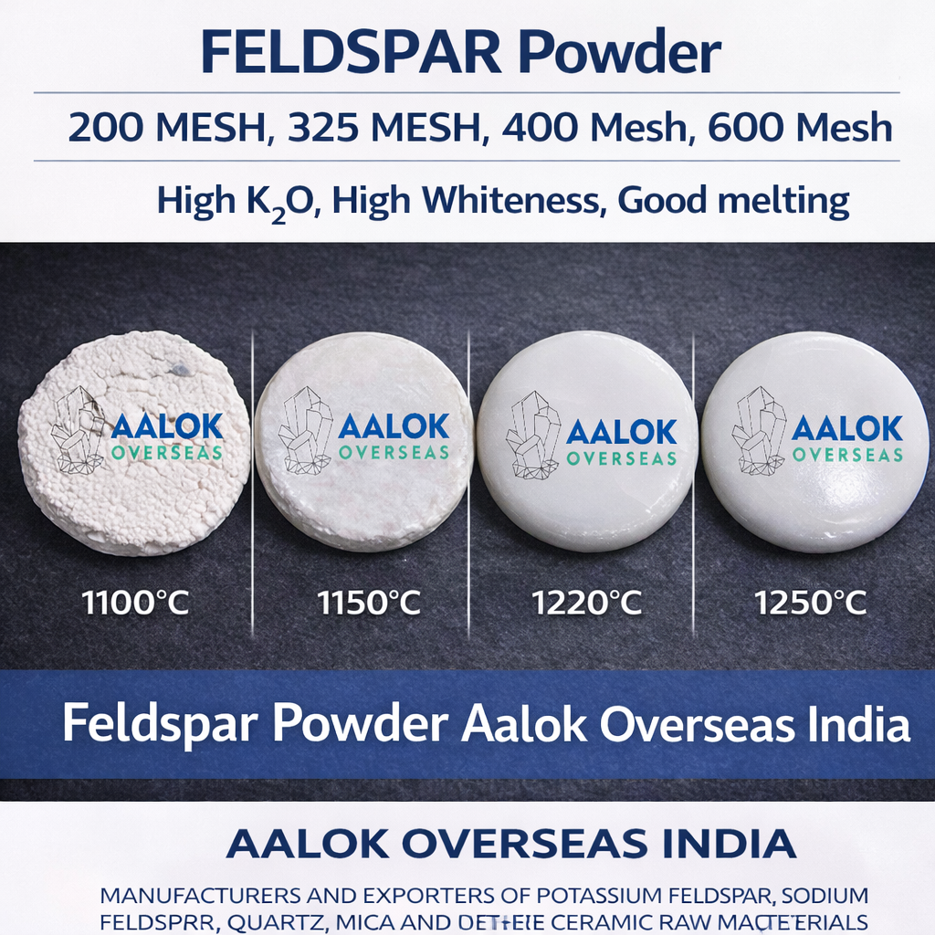 Potassium Feldspar for tiles by aalok overseas india