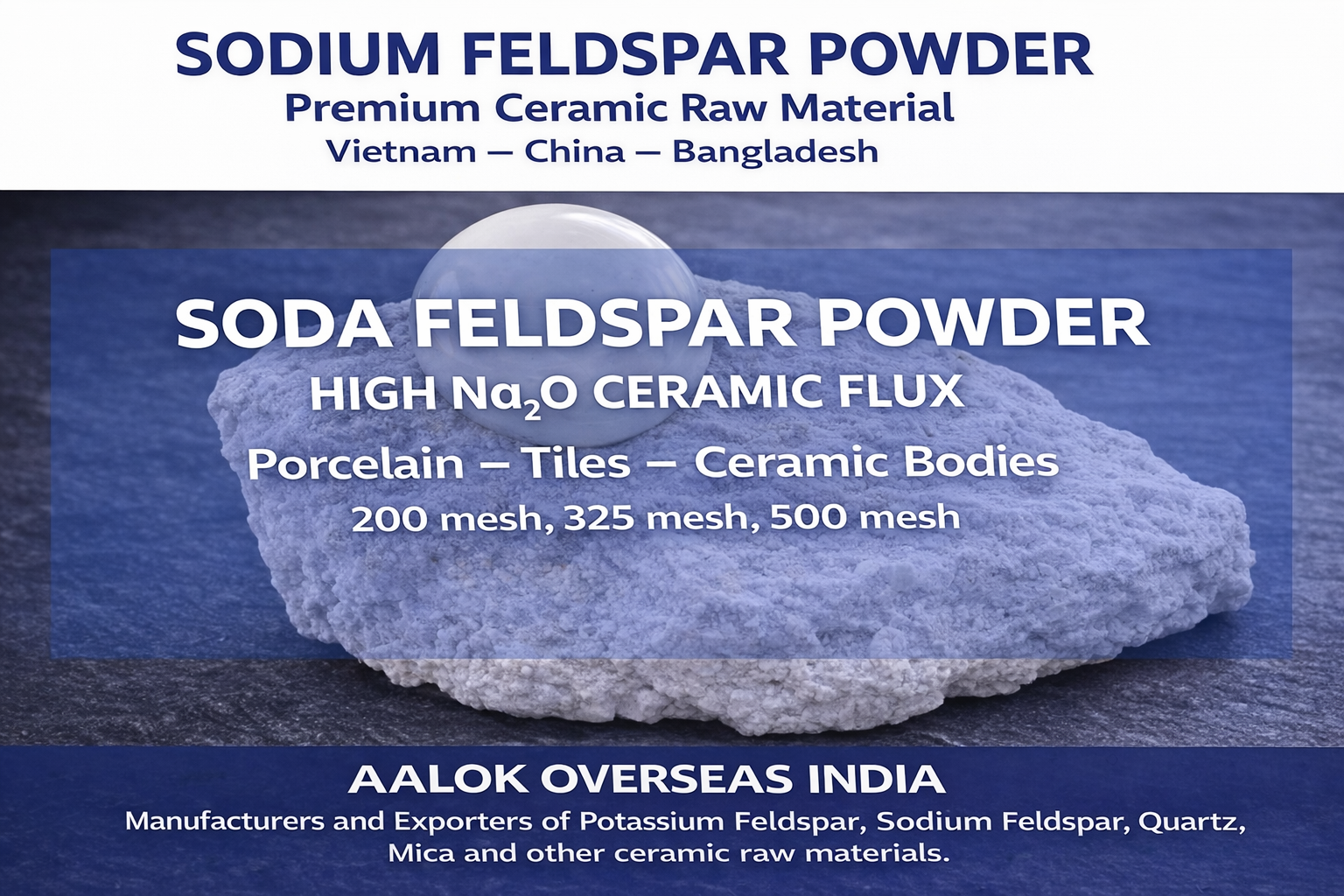 feldspar supplier aalok overseas india