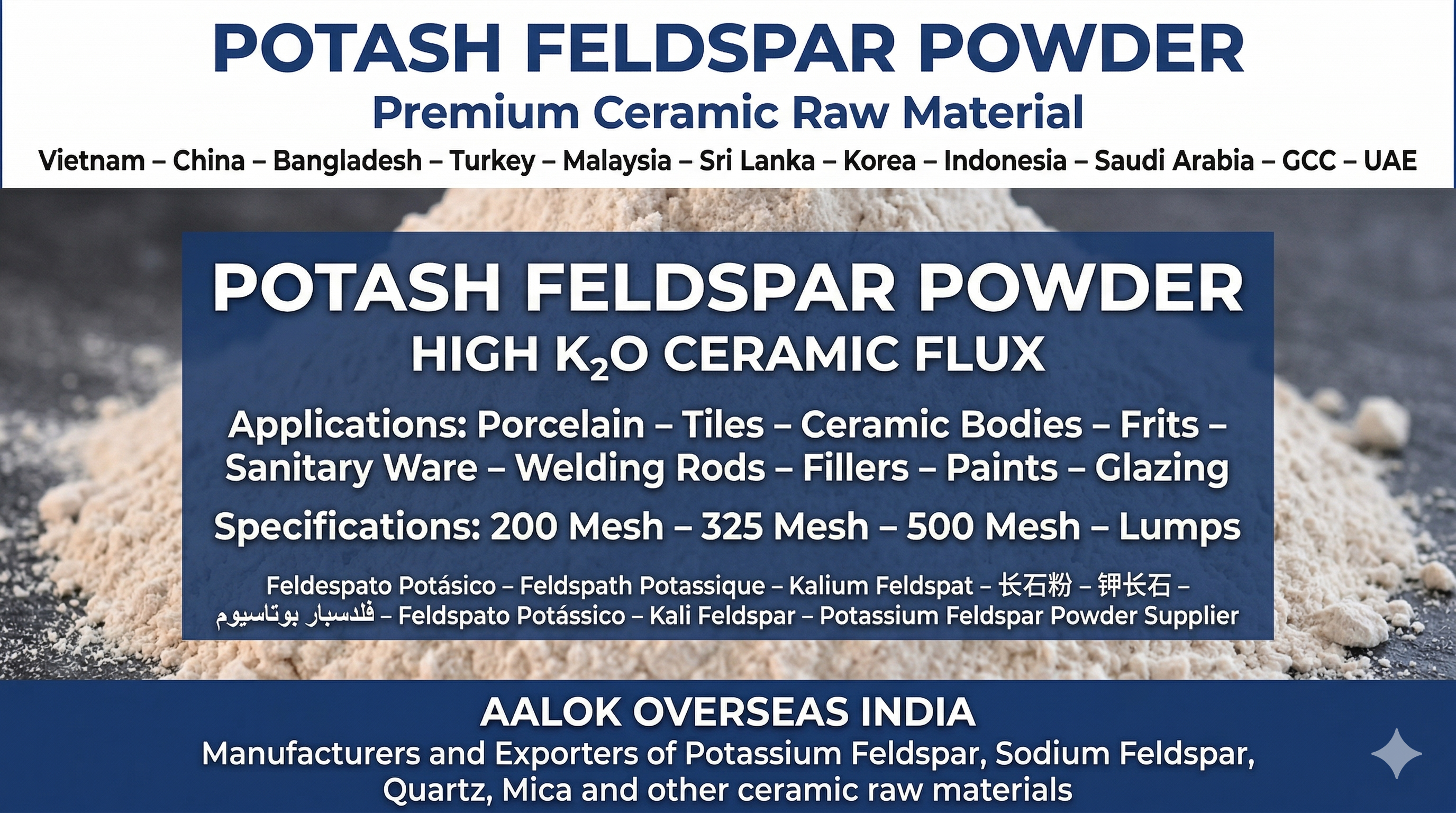 clay and ceramic raw materials aalok overseas india