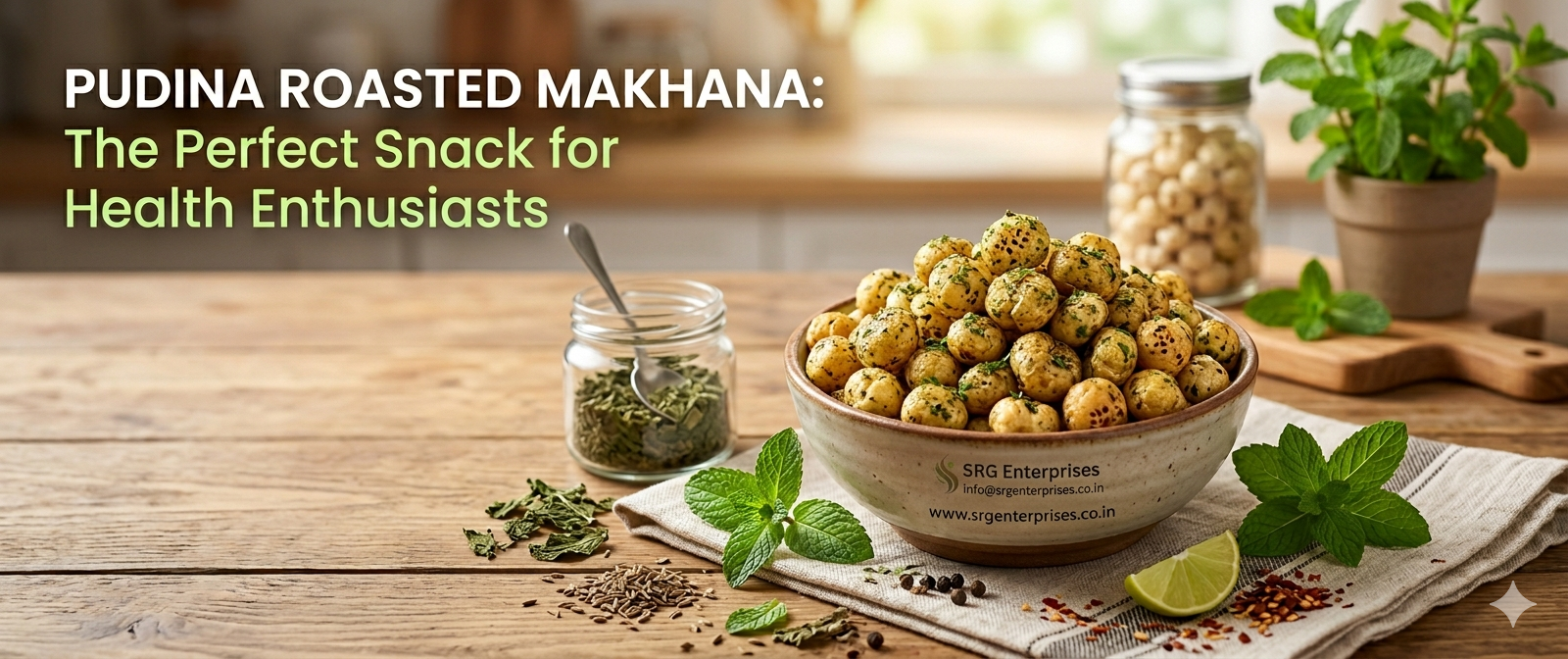 Pudina Roasted Makhana: The Perfect Snack for Health Enthusiasts