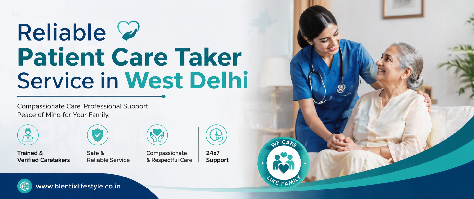 Reliable Patient Care Taker Service in West Delhi: Your Trusted Partner for Healthcare at Home