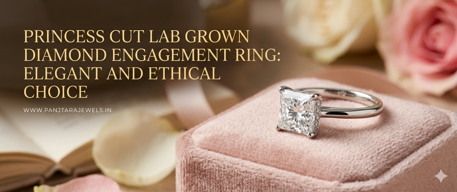 Princess Cut Lab Grown Diamond Engagement Ring: Elegant and Ethical Choice