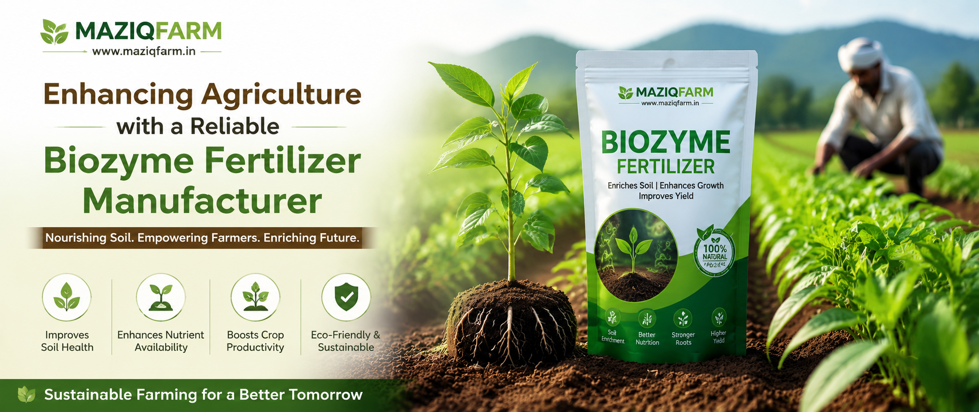 Enhancing Agriculture with a Reliable Biozyme Fertilizer Manufacturer
