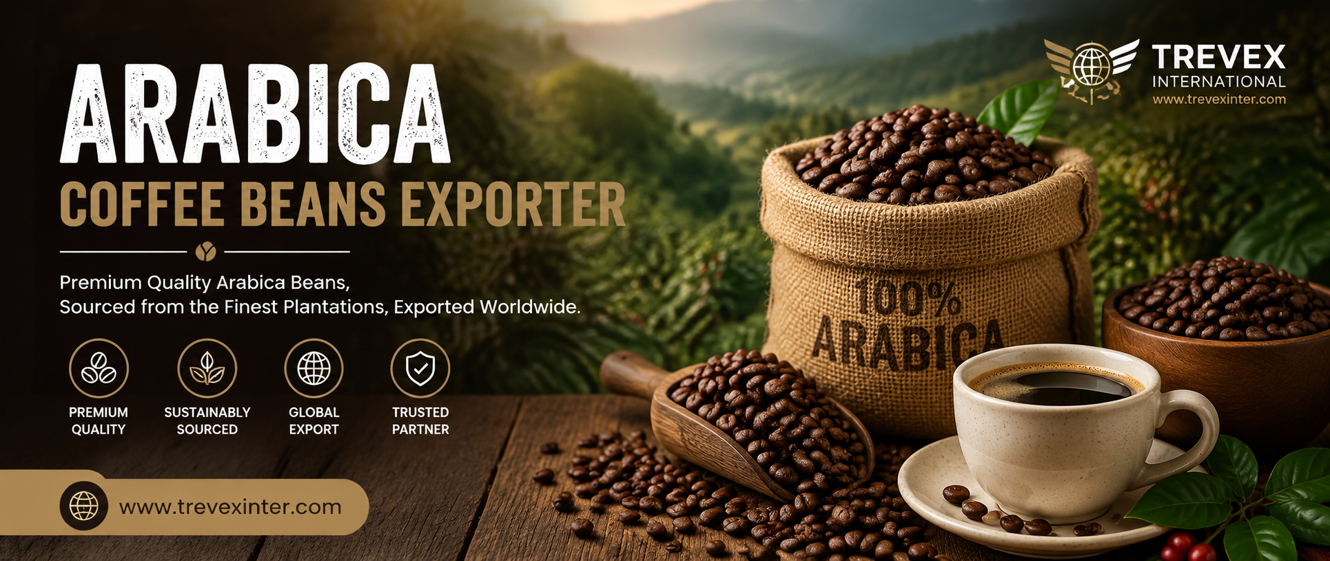 Arabica Coffee Beans Exporter: Bringing Premium Coffee to the World