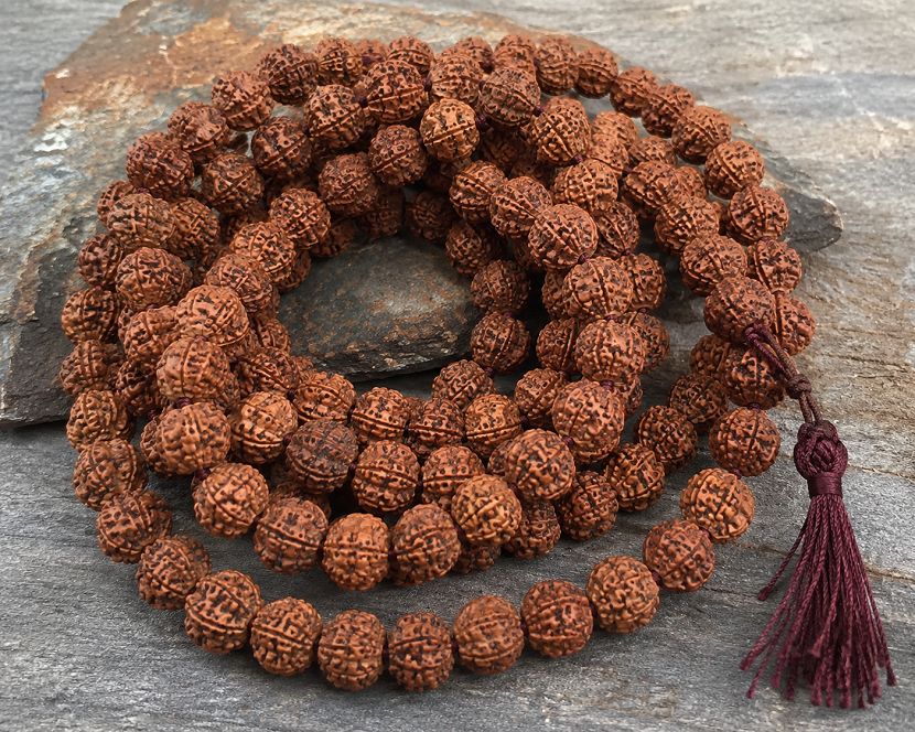 Genuine Nepal Rudraksha Beads for Yoga Meditation and Energy Balancing