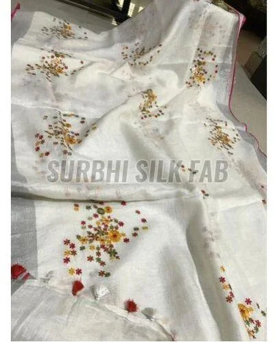 Premium Handwork Tissue Linen Sarees Crafted with Elegance