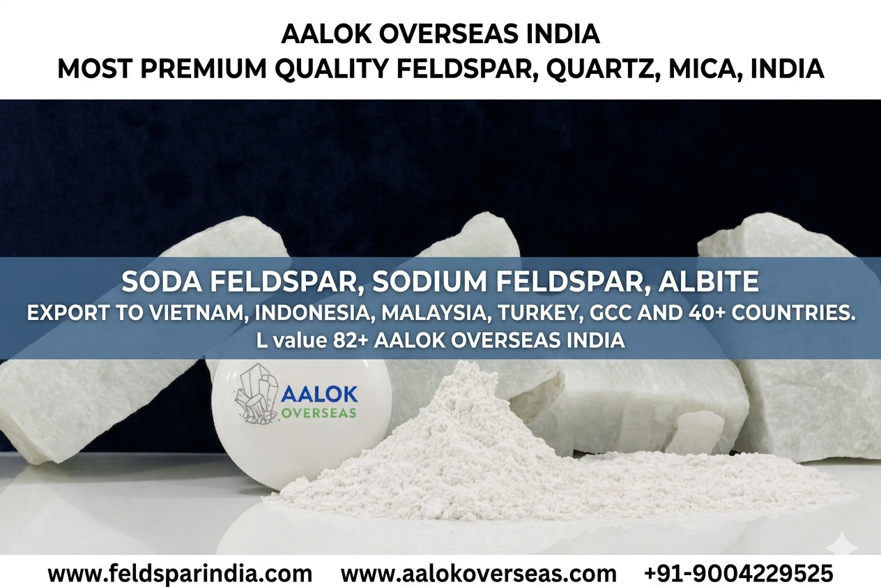 What Is High Whiteness Soda Feldspar — and Who Supplies It? by aalok overseas india