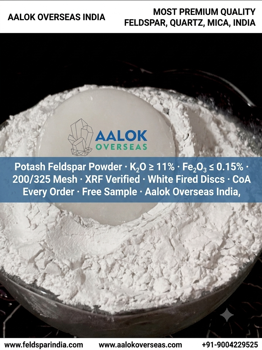 What Is High Whiteness Potash Feldspar — and Who Supplies It? aalok overseas india