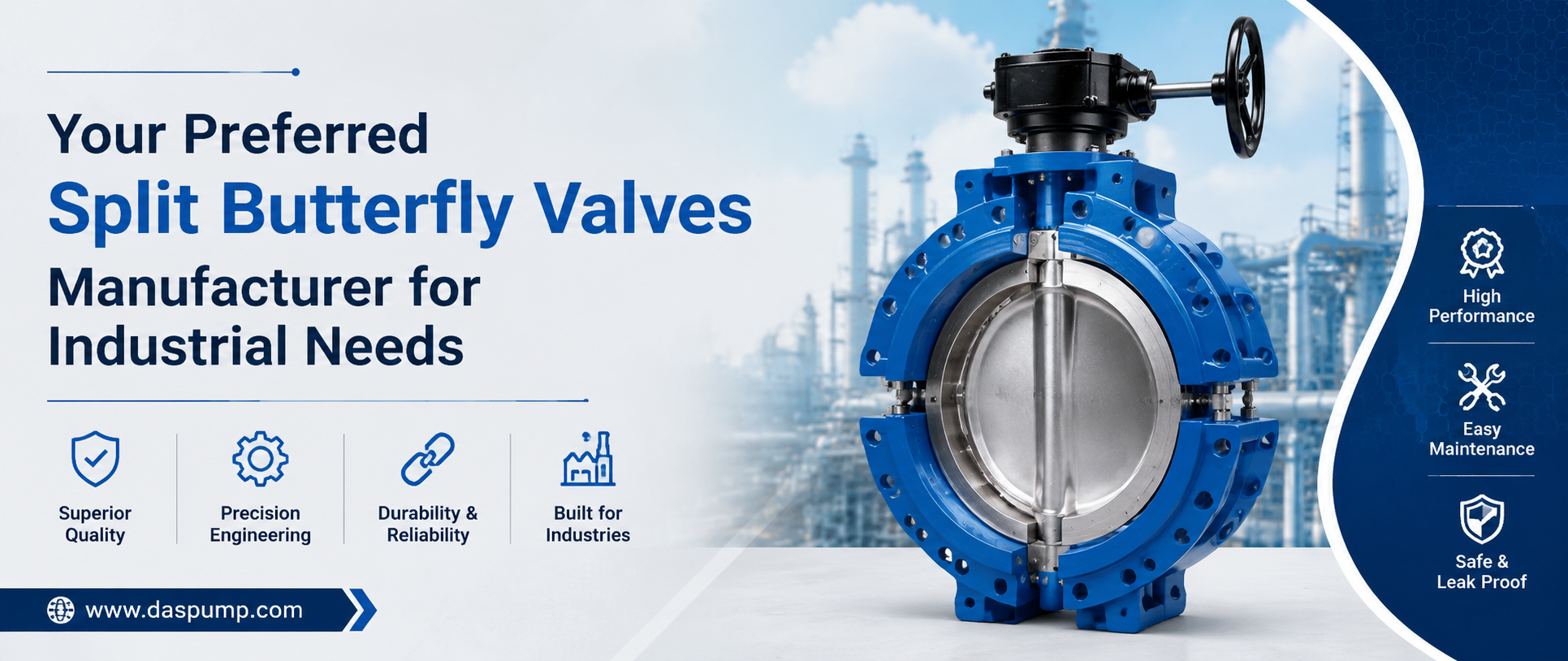 Your Preferred Split Butterfly Valves Manufacturer for Industrial Needs