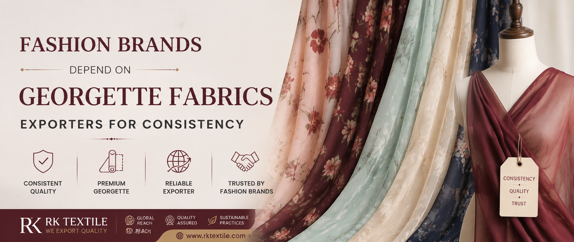 Fashion Brands Depend on Georgette Fabrics Exporters for Consistency