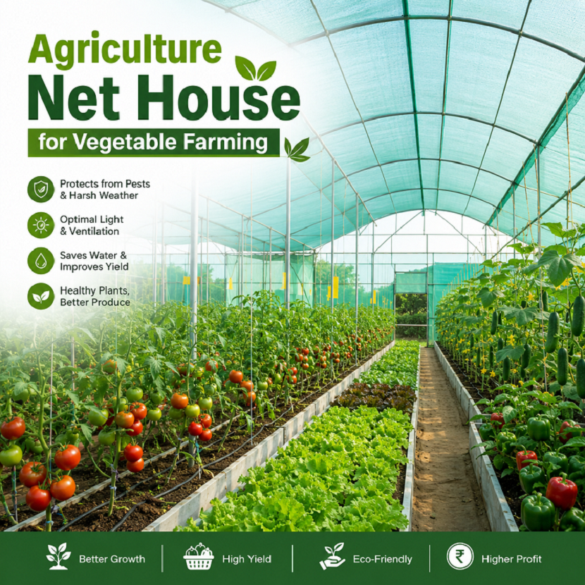 Protect Your Crops with an Agriculture Net House for Vegetable Farming
