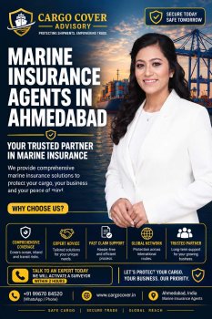 Marine Insurance Agents in Ahmedabad: Complete Guide for Exporters & CHAs (2026) Cargo Cover Marine Insurance Advisors