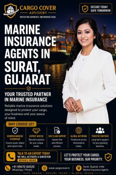 Marine Insurance Agents in Surat: Complete Guide for Exporters & CHAs Cargo Cover Marine Insurance Advisors Agents